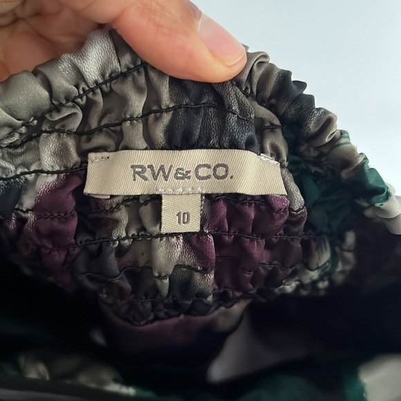 Vibrant Floral Strapless RW&co. Dress | size 10 - Picture 4 of 4